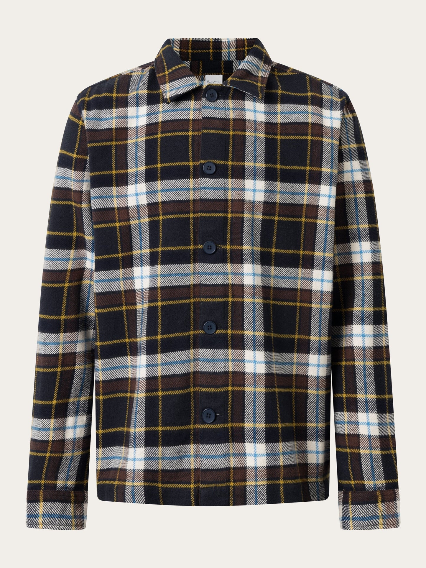 Surchemise à carreaux en coton bio | multicolore "big checked heavy flannel overshirt"