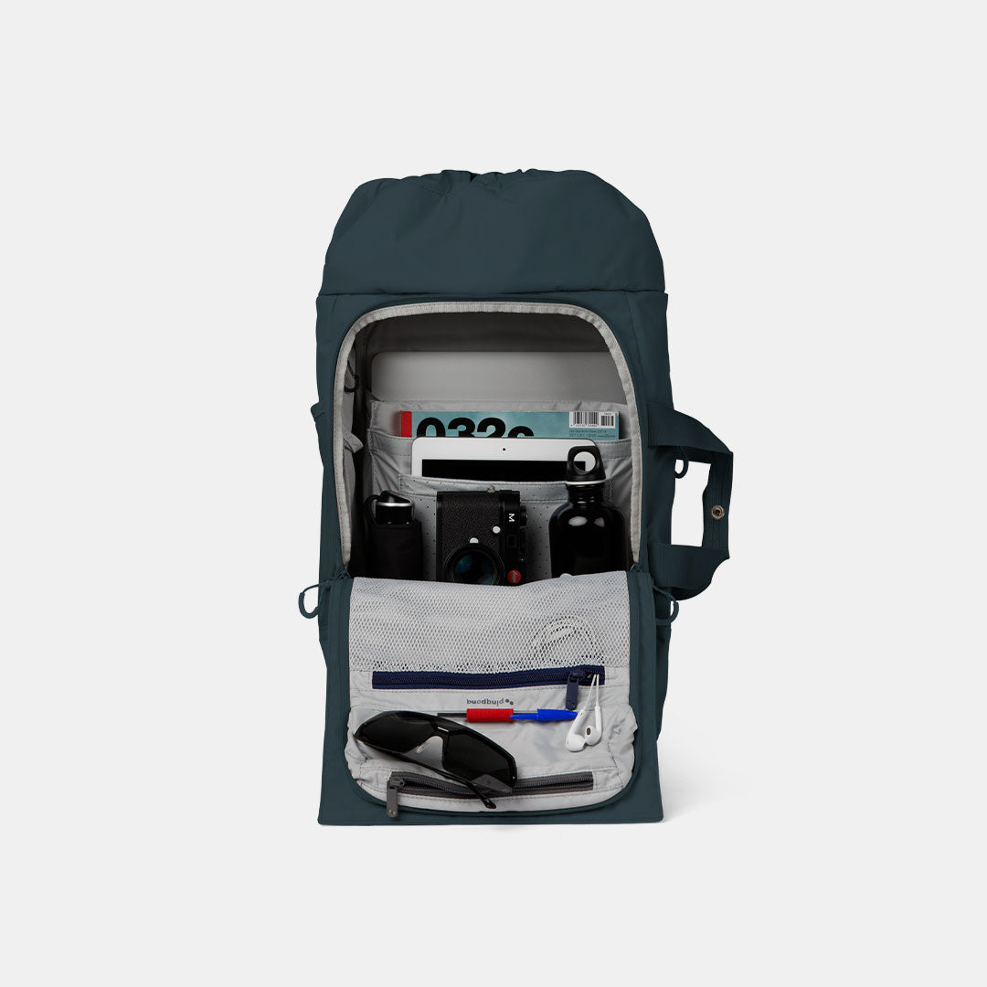 Sac à dos bleu pétrole recyclé - blok medium slate blue
