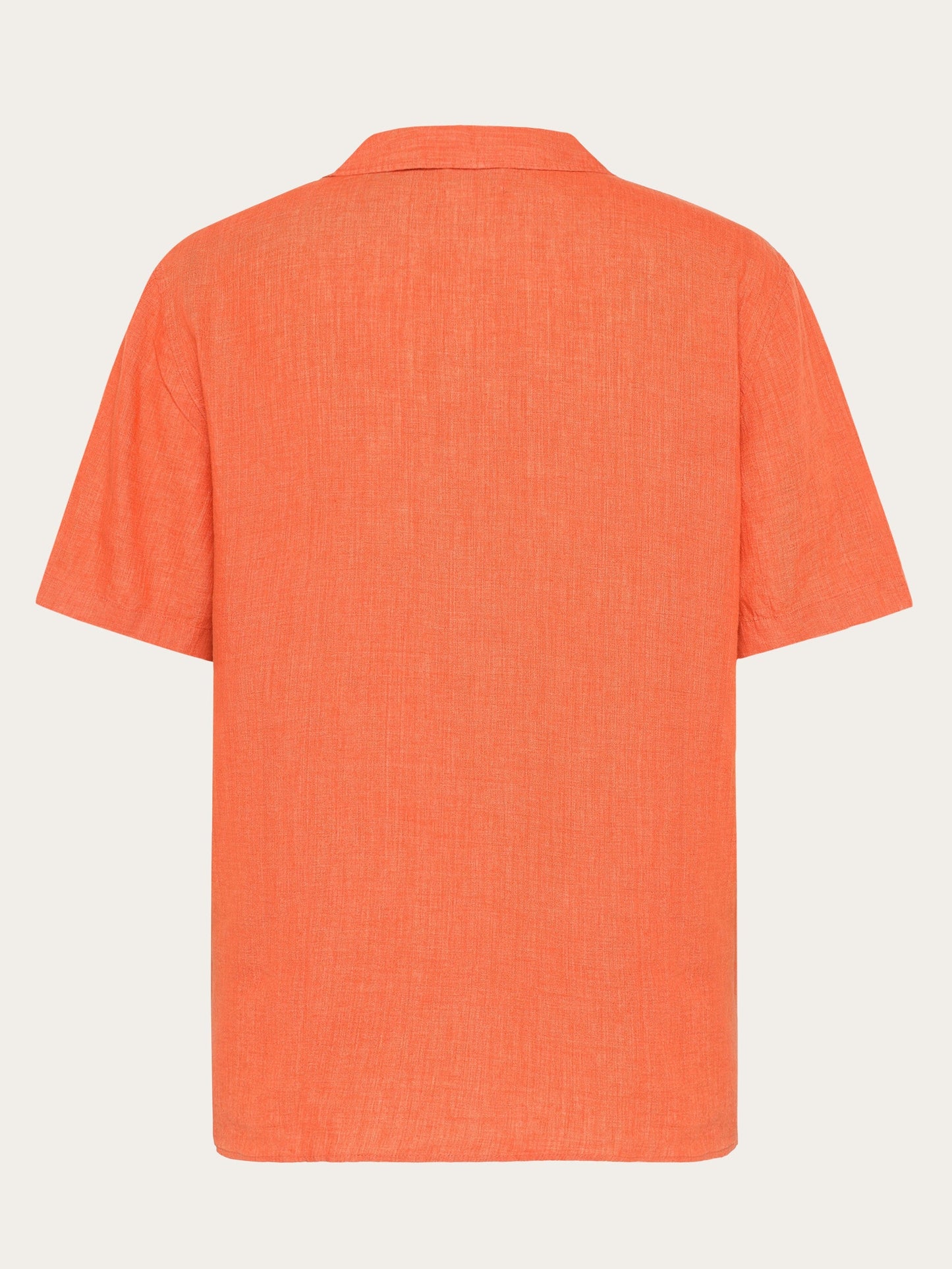 Chemise en lin bio | orange "Box short sleeve linen shirt langoustino"