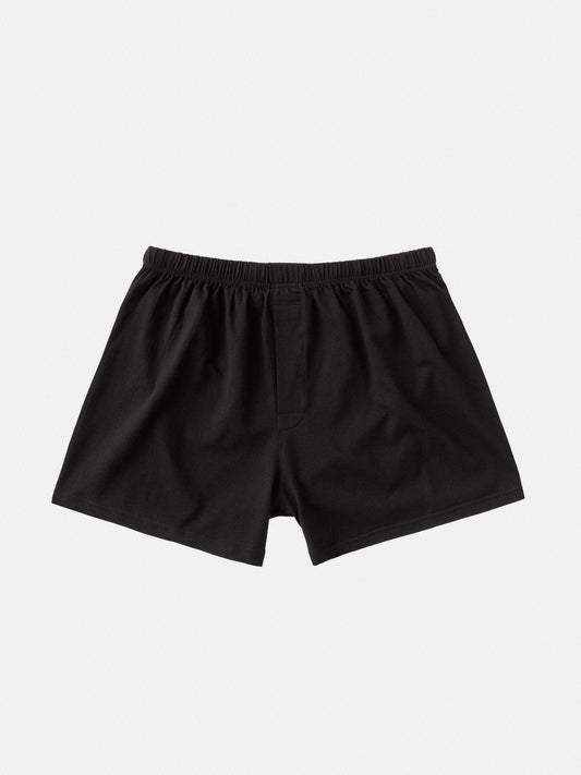 Caleçon noir en coton bio - boxer shorts