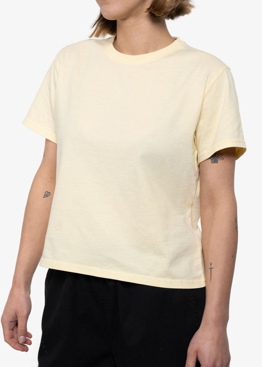 T-shirt en coton bio | jaune clair "soft yellow"