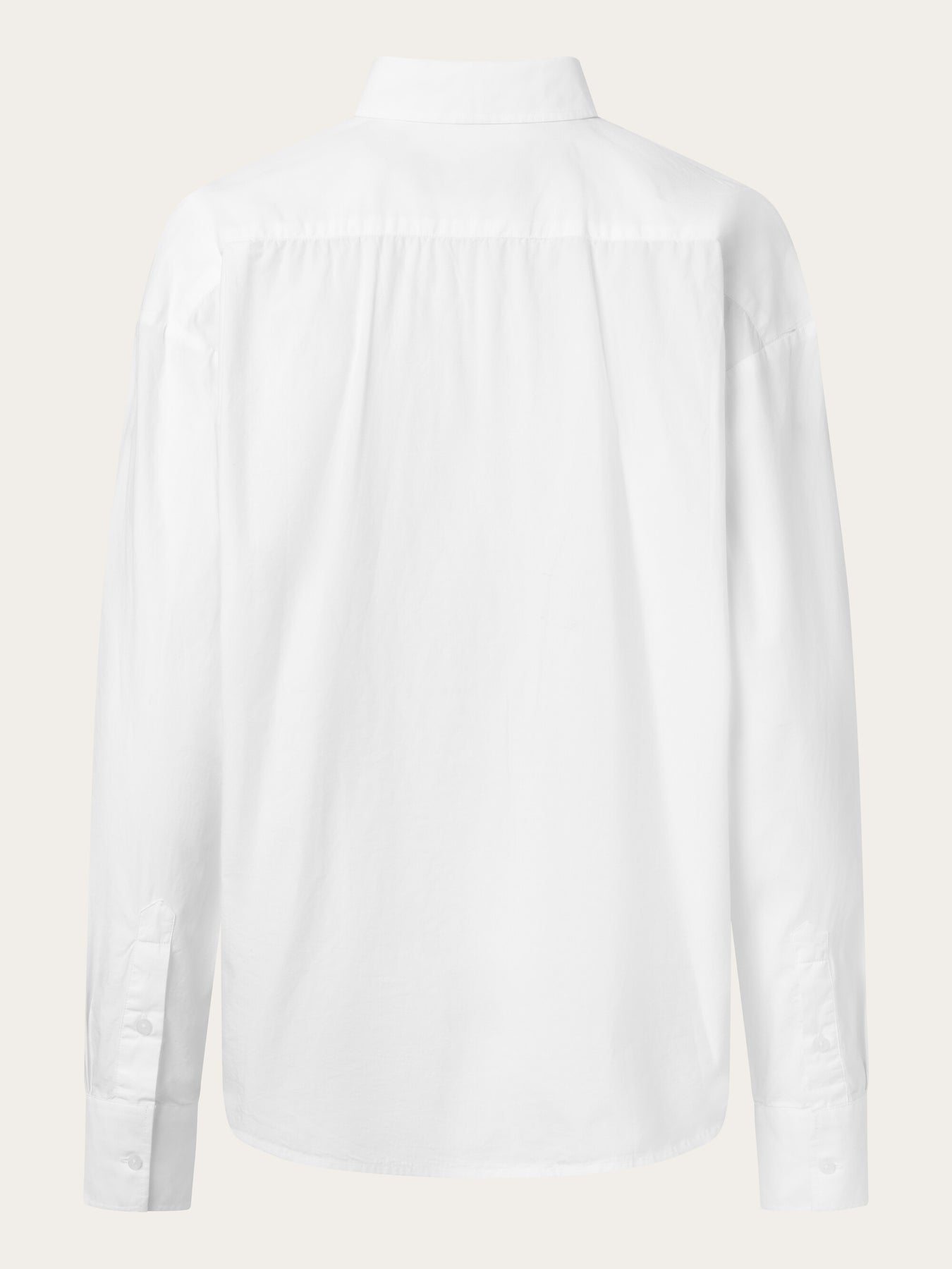 Chemise popeline en coton bio | blanc "poplin shirt bright white"
