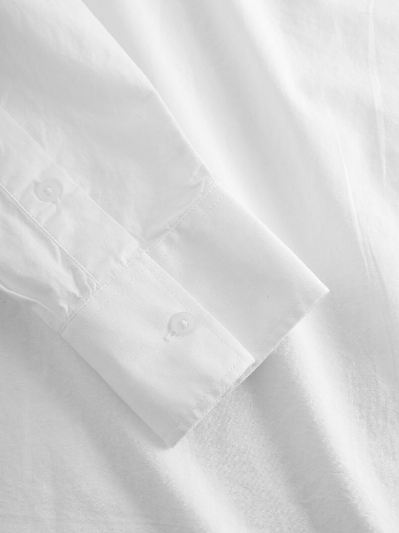 Chemise popeline en coton bio | blanc "poplin shirt bright white"