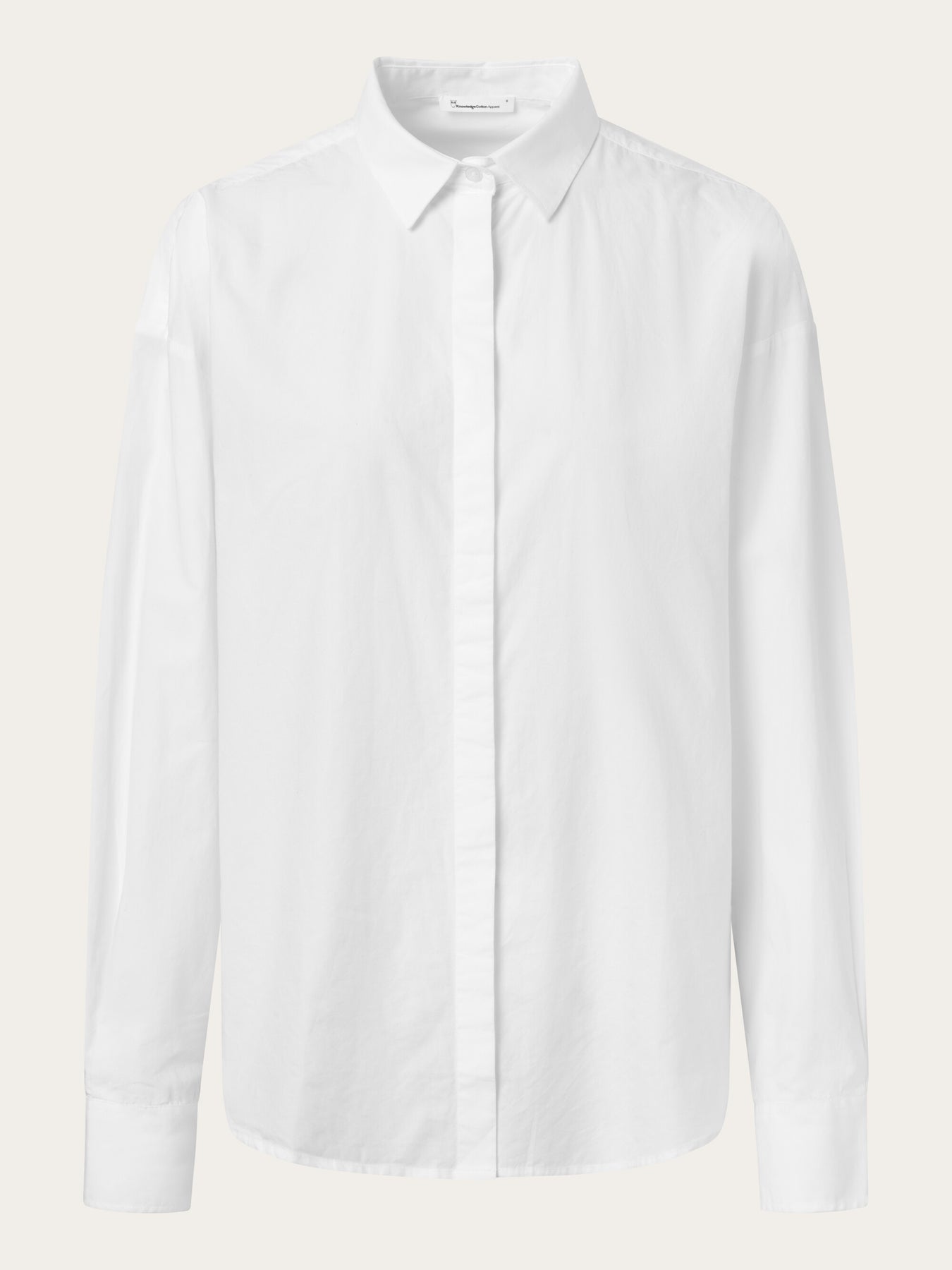 Chemise popeline en coton bio | blanc "poplin shirt bright white"