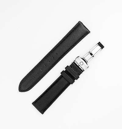 Bracelet cuir noir pour montre Routine