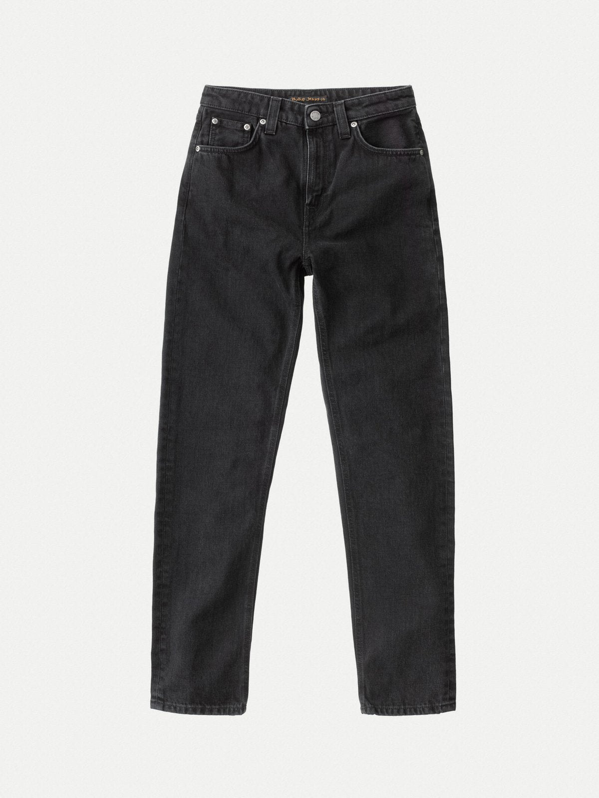 Jean mom noir en coton bio - breezy britt black worn
