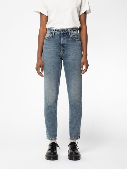 Jean mom bleu clair en coton bio - Breezy Britt Blue Bird