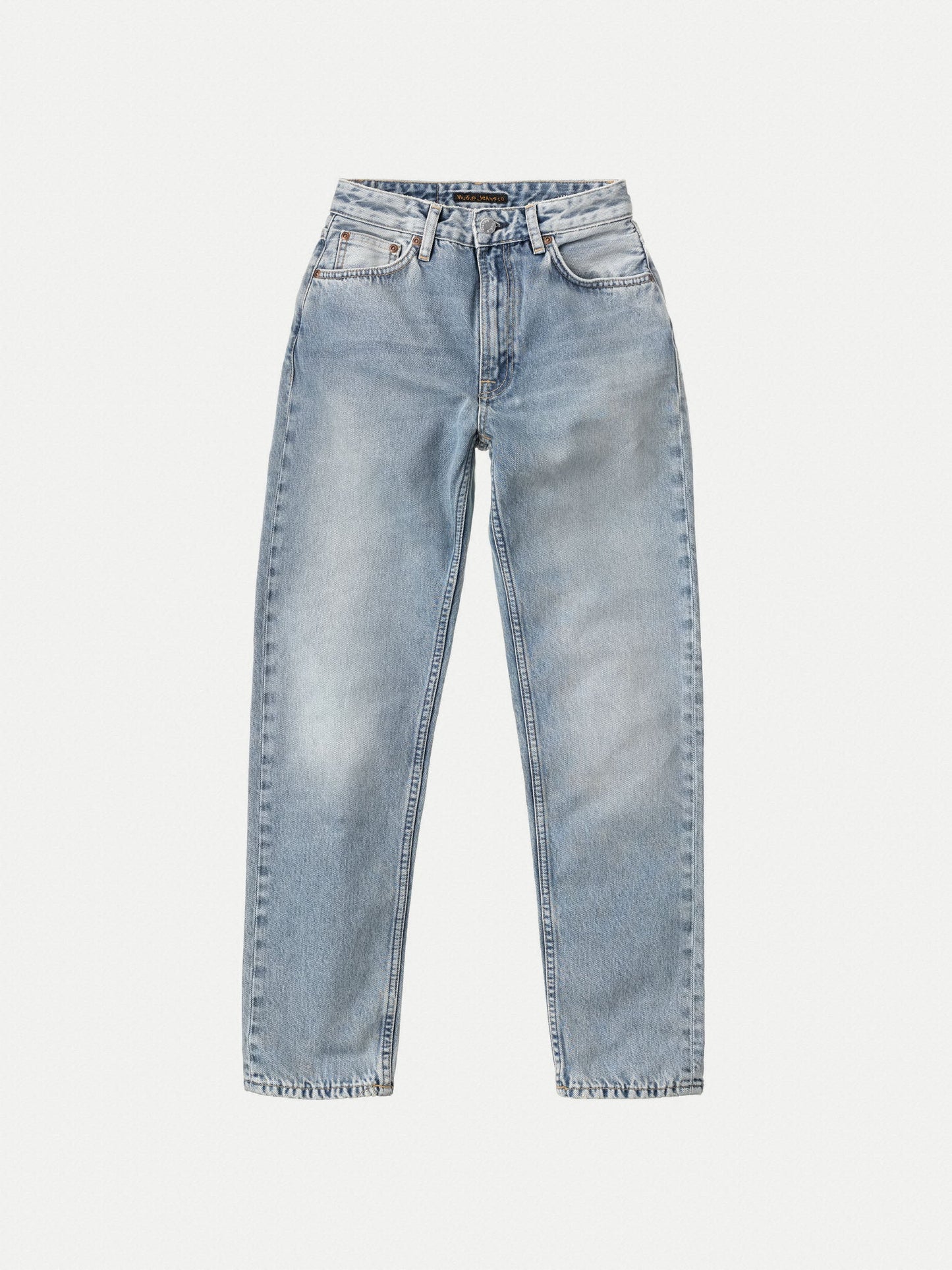 Jean mom bleu clair en coton bio et recyclé - breezy britt blue desert