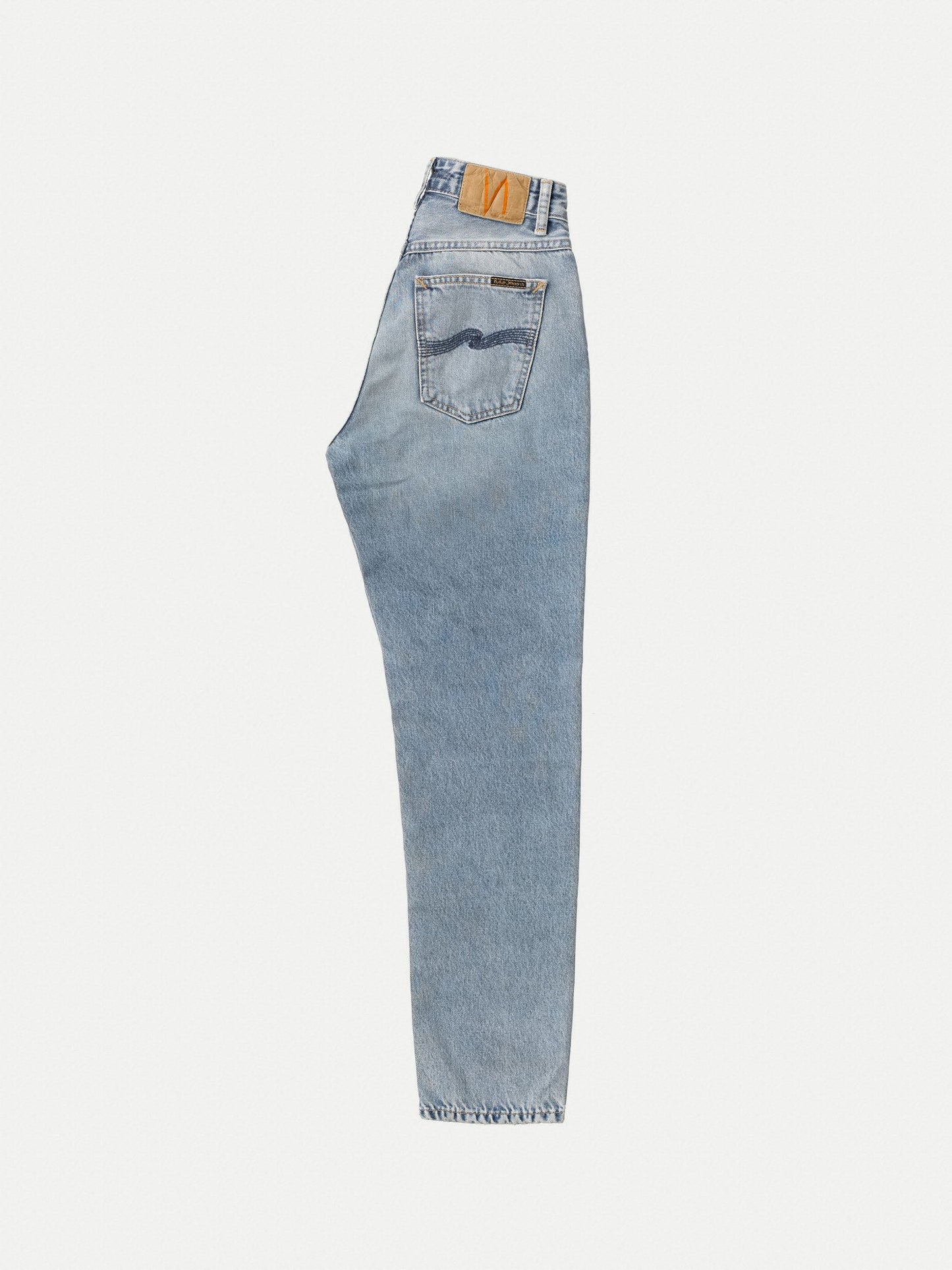 Jean mom bleu clair en coton bio et recyclé - breezy britt blue desert