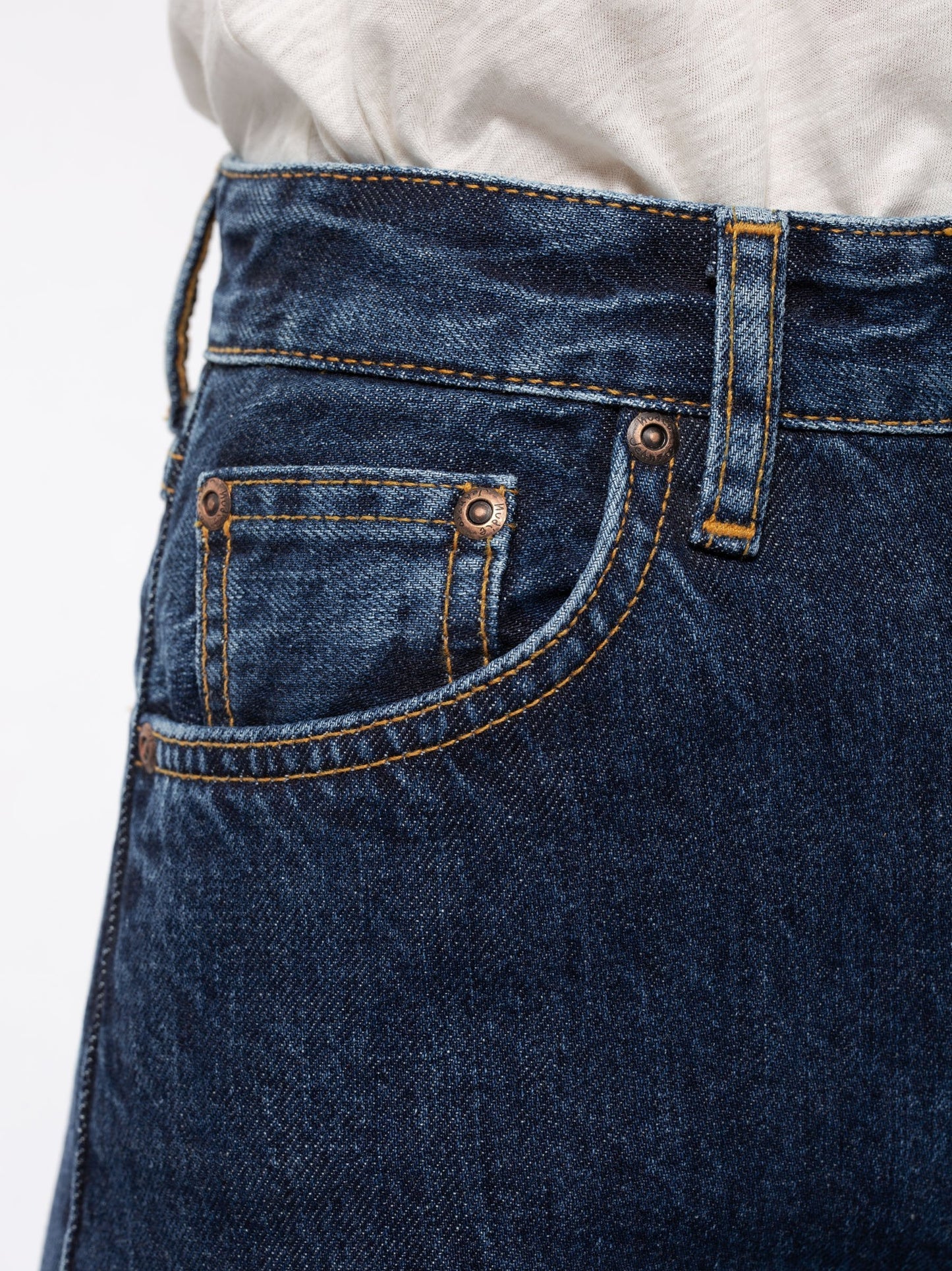Jean mom bleu foncé en coton bio - Breezy Britt Dark Stellar