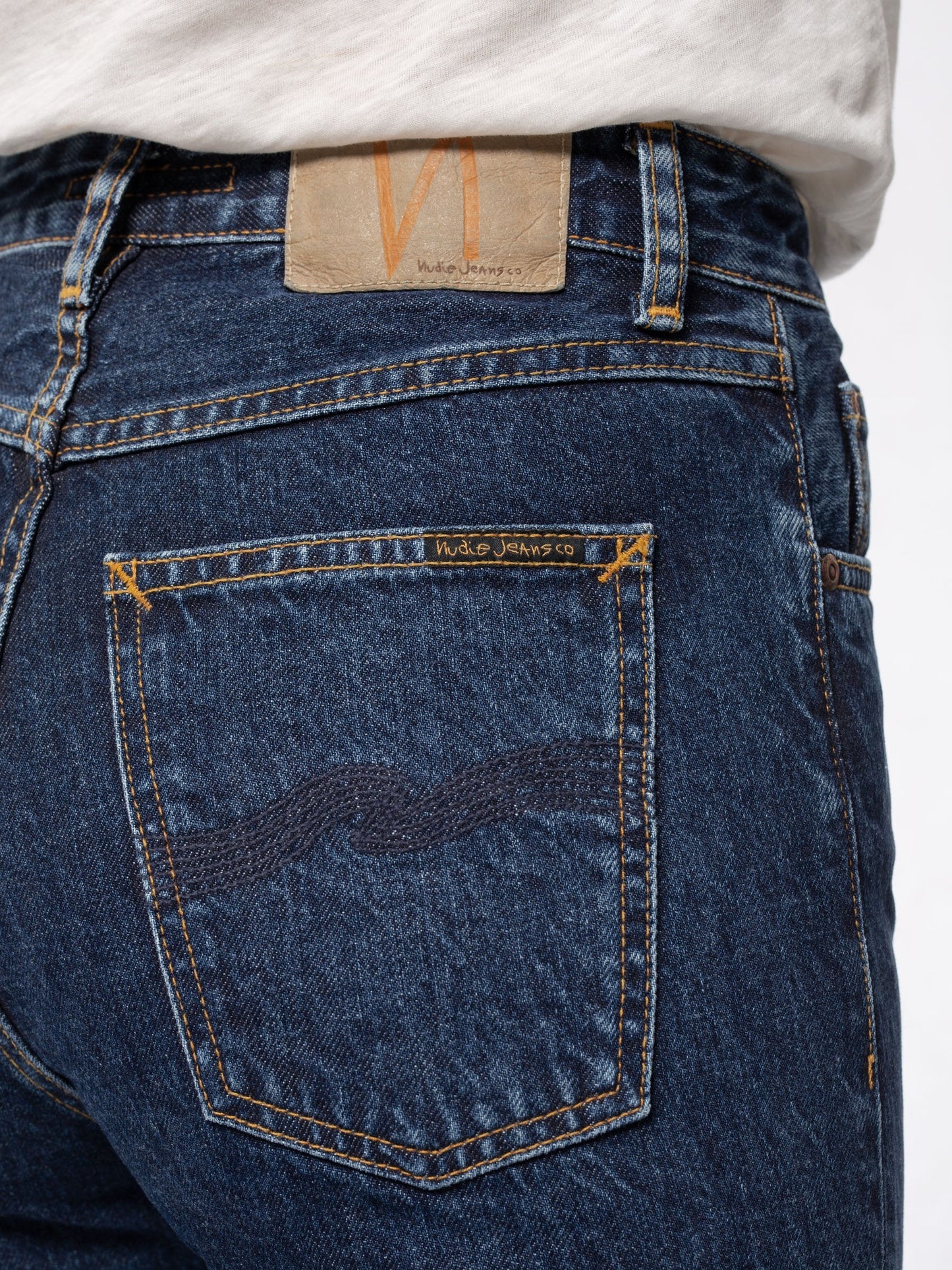 Jean mom bleu foncé en coton bio - Breezy Britt Dark Stellar