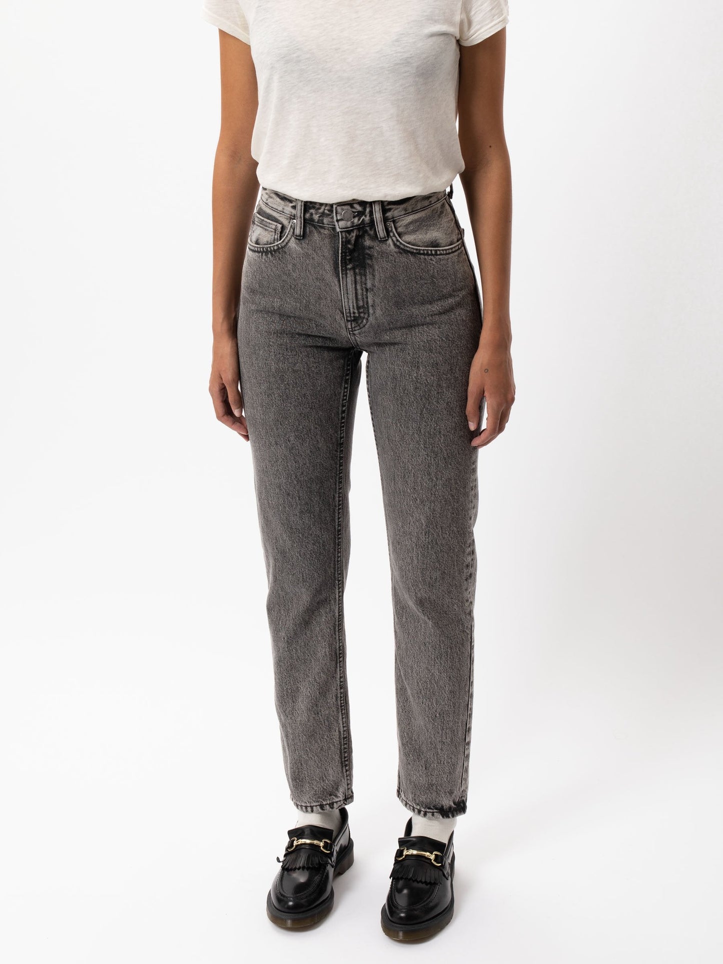 Jean mom gris en coton bio - Breezy Britt Desert Night
