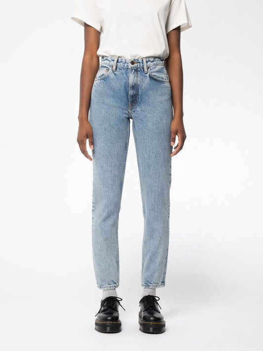 Jean mom bleu vintage en coton bio - Breezy Britt Favorite Blues