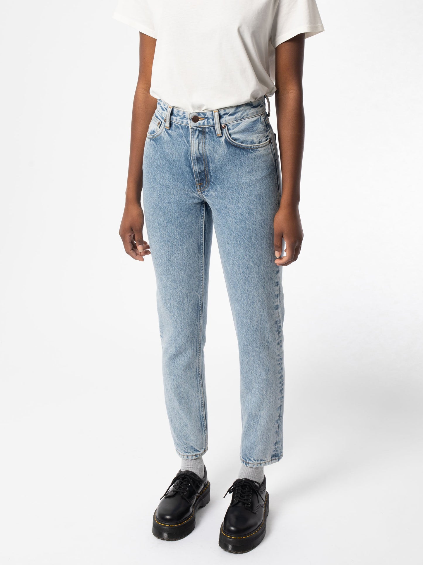 Jean mom bleu vintage en coton bio - Breezy Britt Favorite Blues