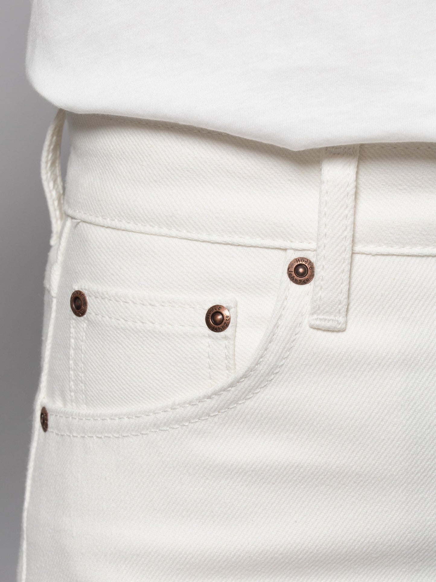 Jean mom blanc en coton recyclé - Breezy Britt Recycled White