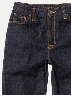 Jean droit taille haute brut en coton bio - breezy britt rinsed original