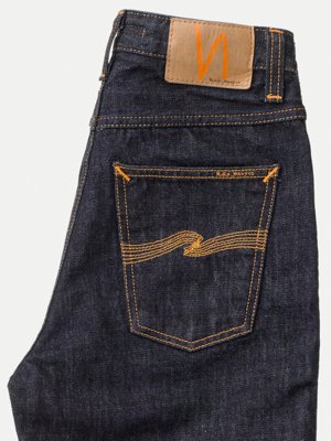 Jean droit taille haute brut en coton bio - breezy britt rinsed original