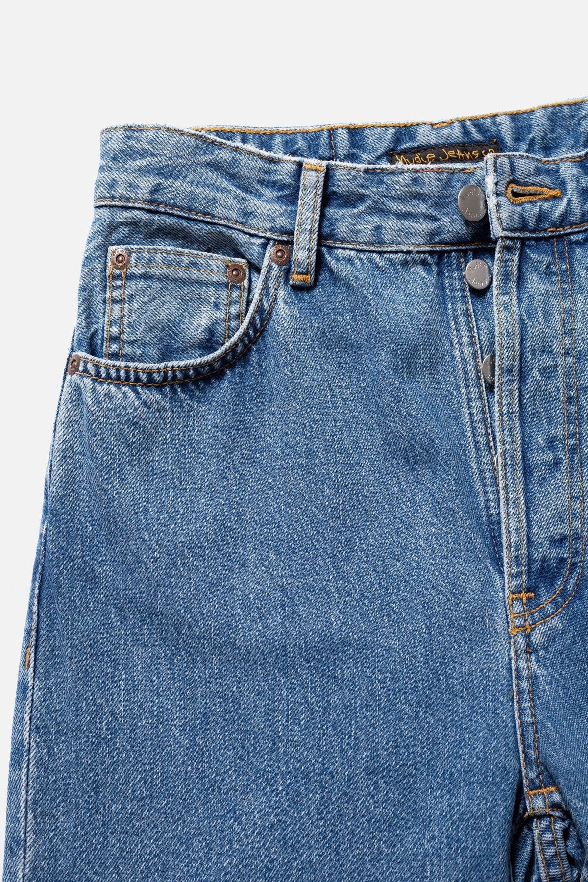 Jean mom en coton bio | bleu "breezy britt simply blue"
