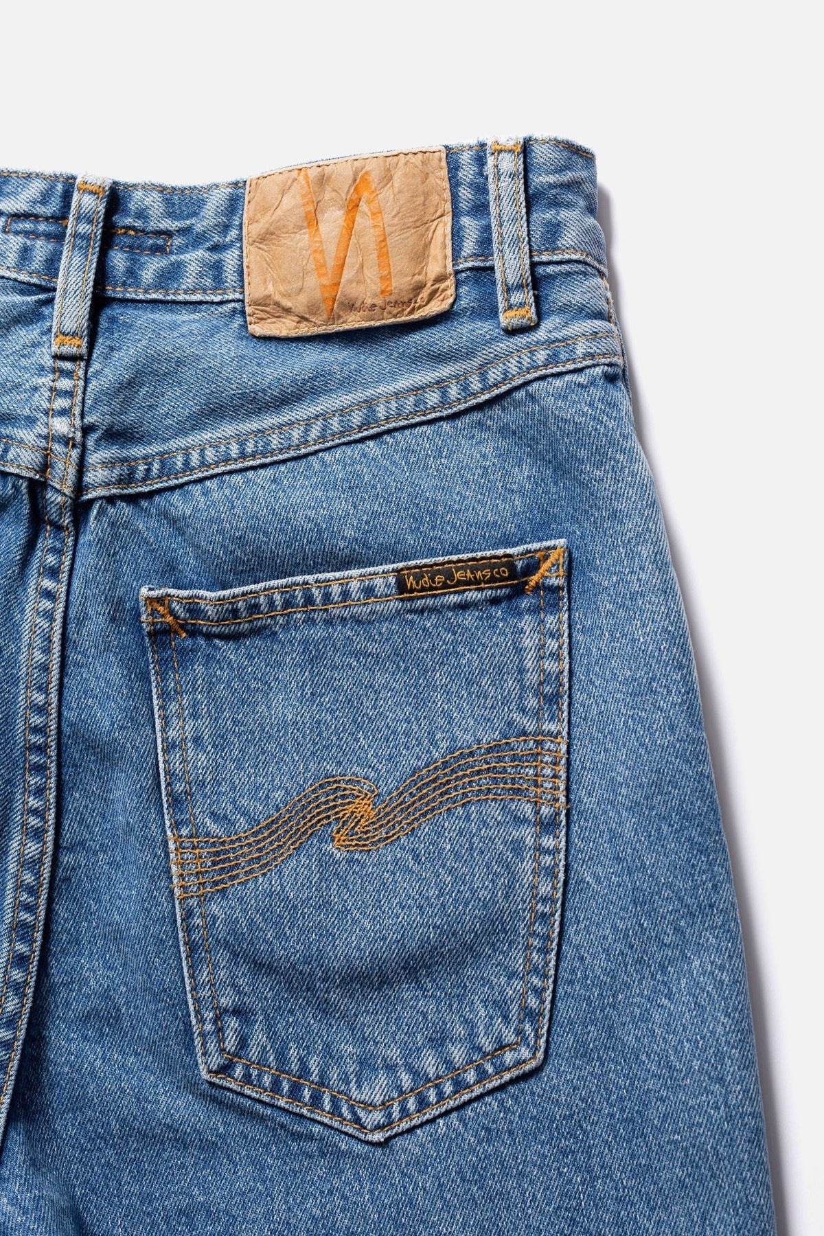 Jean mom en coton bio | bleu "breezy britt simply blue"