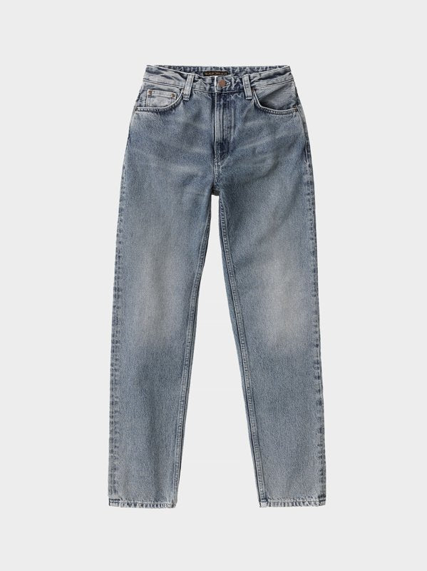 Jean mom bleu clair vieilli en coton bio - Breezy Britt sonoran sun