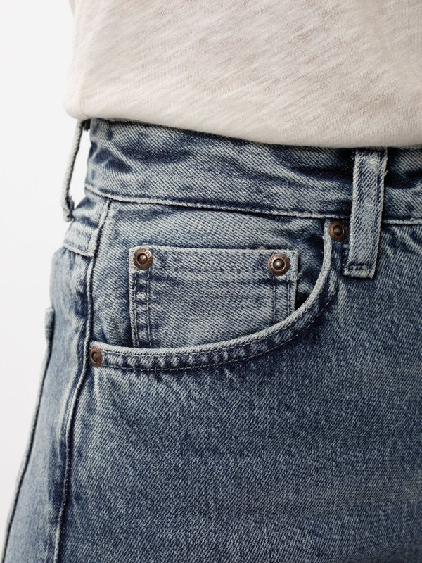Jean mom bleu clair vieilli en coton bio - Breezy Britt sonoran sun