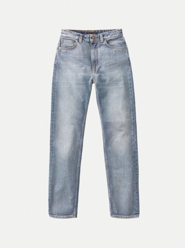 Jean mom bleu clair délavé en coton bio - Breezy Britt springtime