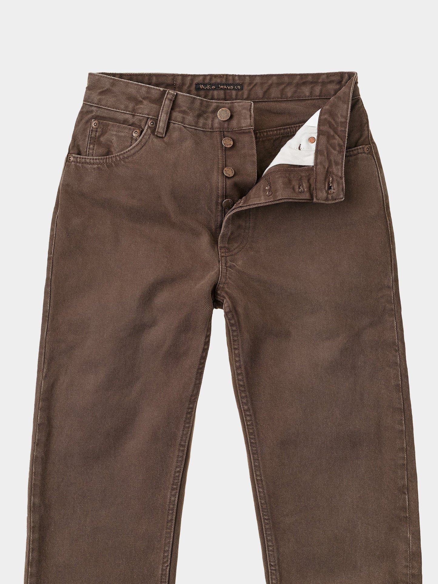 Jean mom marron en coton bio - breezy britt washed cinnamon