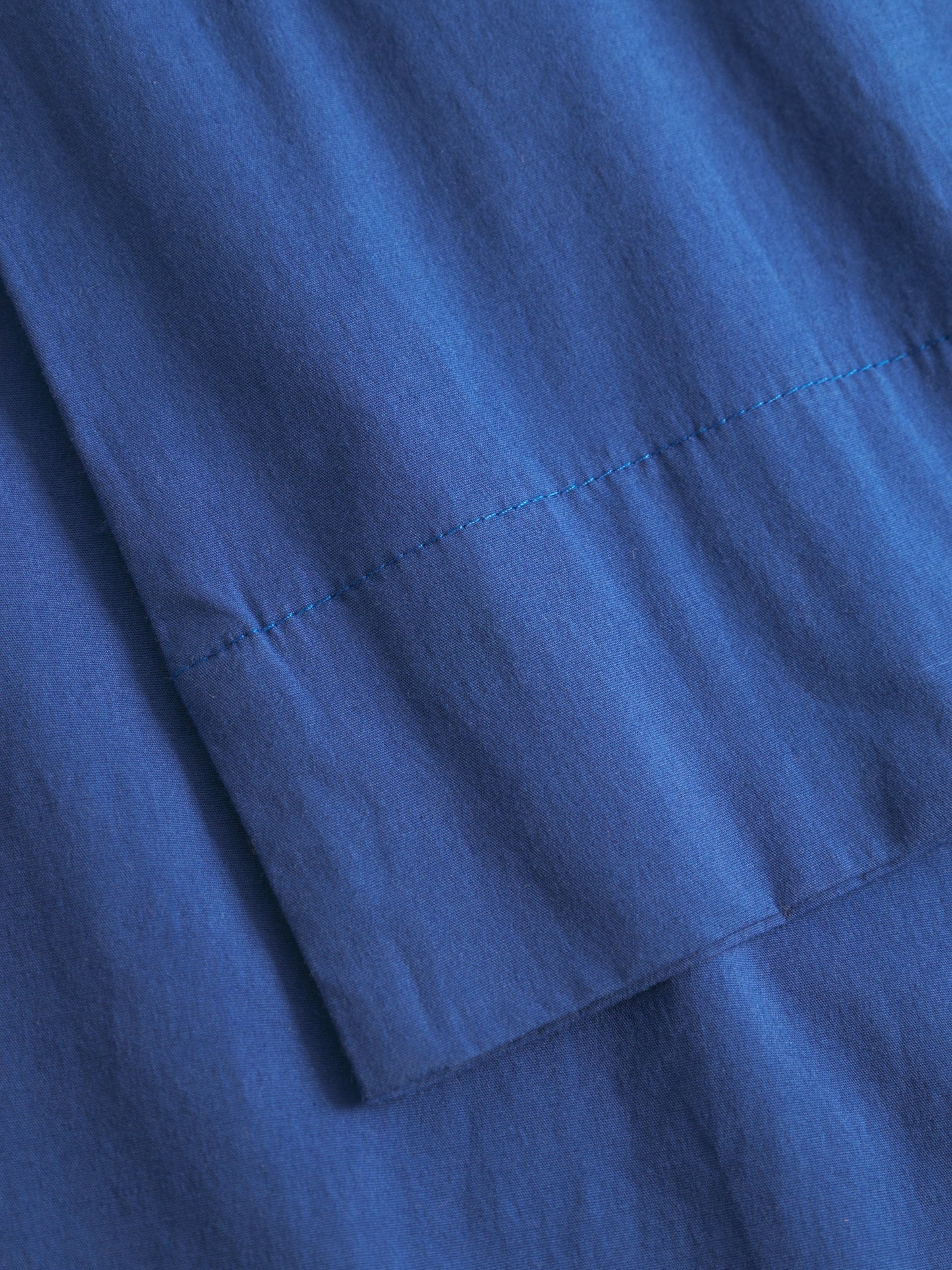 Pantalon ample court en coton bio | bleu "Breezy buzz culotte trousers - blue"