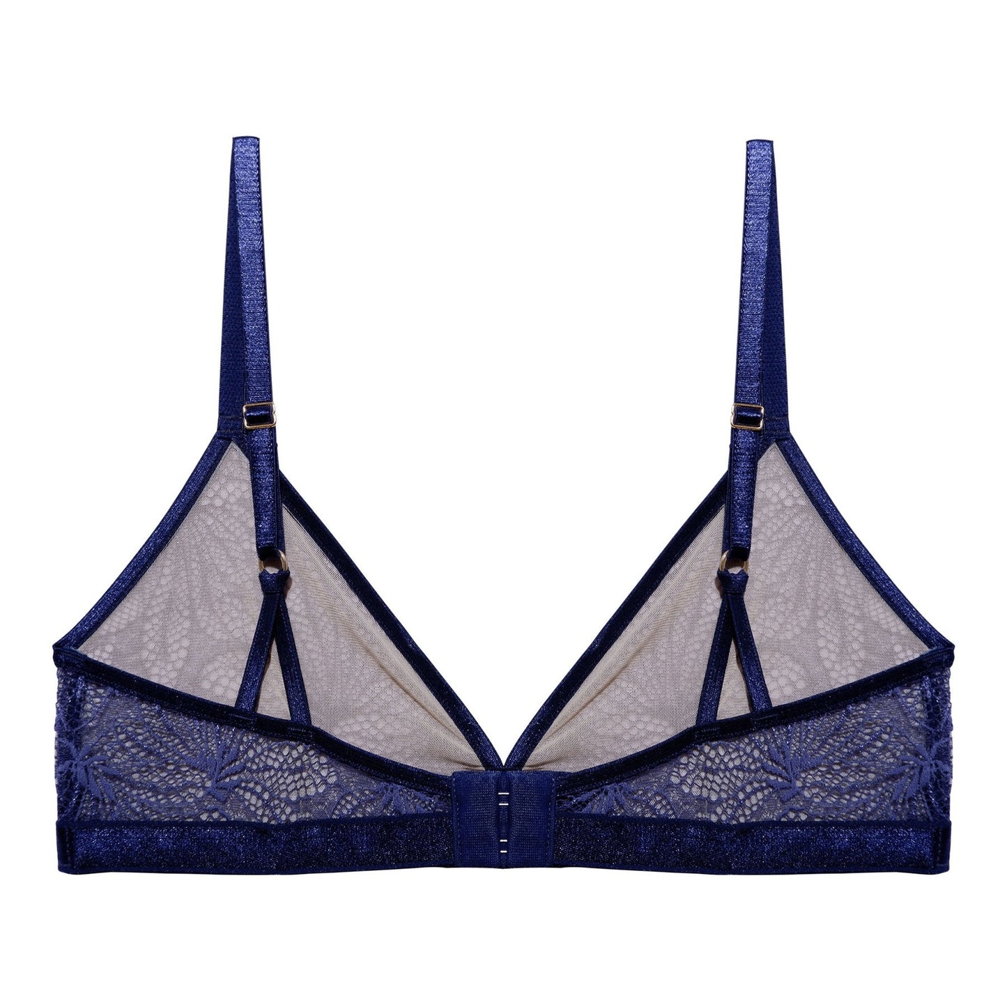 Soutien-gorge en dentelle bleu en nylon recyclé - Britta