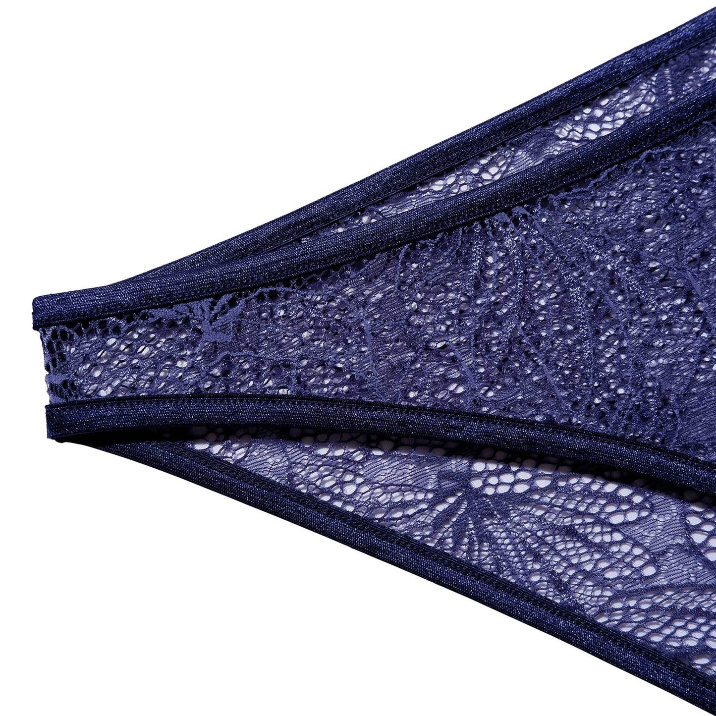 Culotte en dentelle bleue en nylon recyclé - Britta