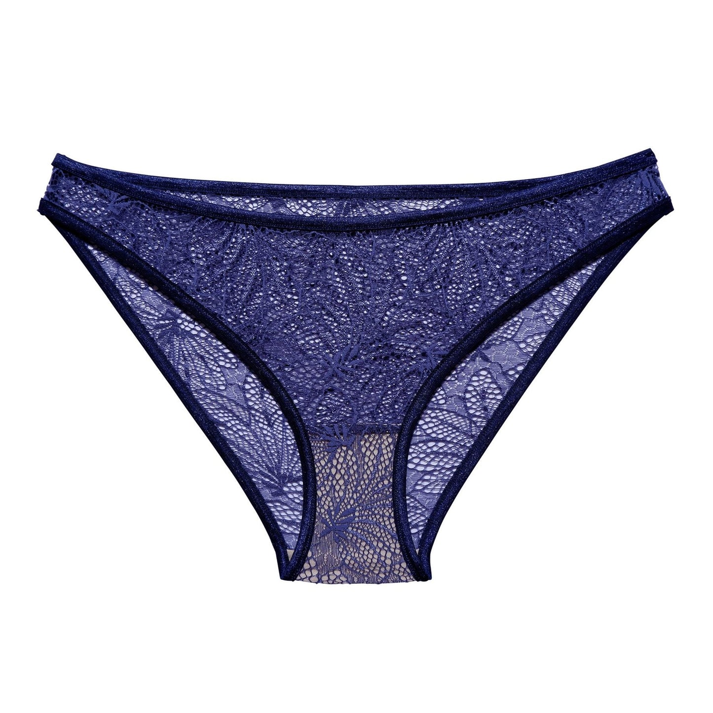 Culotte en dentelle bleue en nylon recyclé - Britta