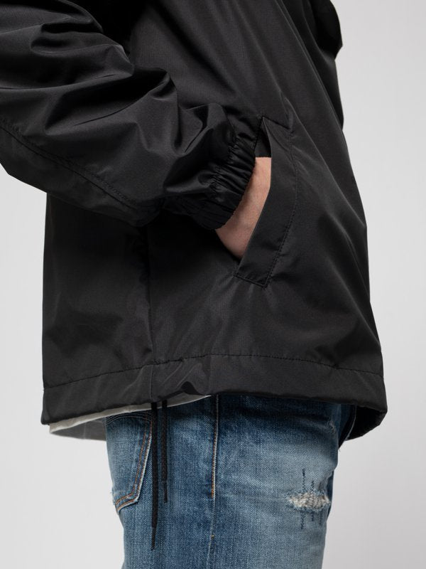 Anorak pull over noir en matières recyclées - Buster