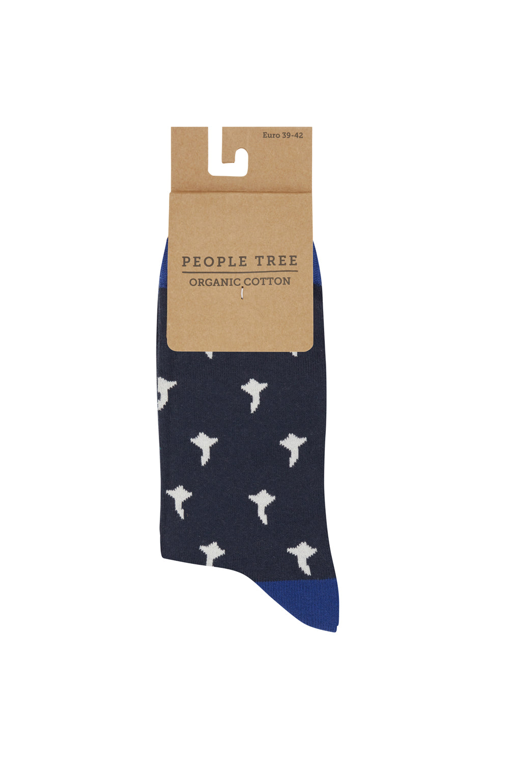 Pack 3 paires de chaussettes bleues à motifs en coton bio - blue set