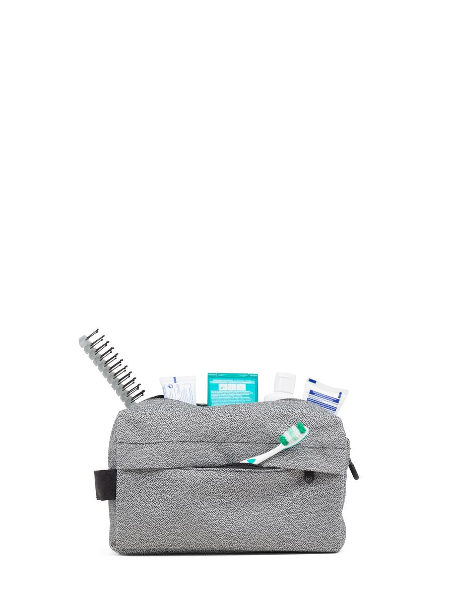Trousse de toilette grise recyclé - pak vivid monochrome