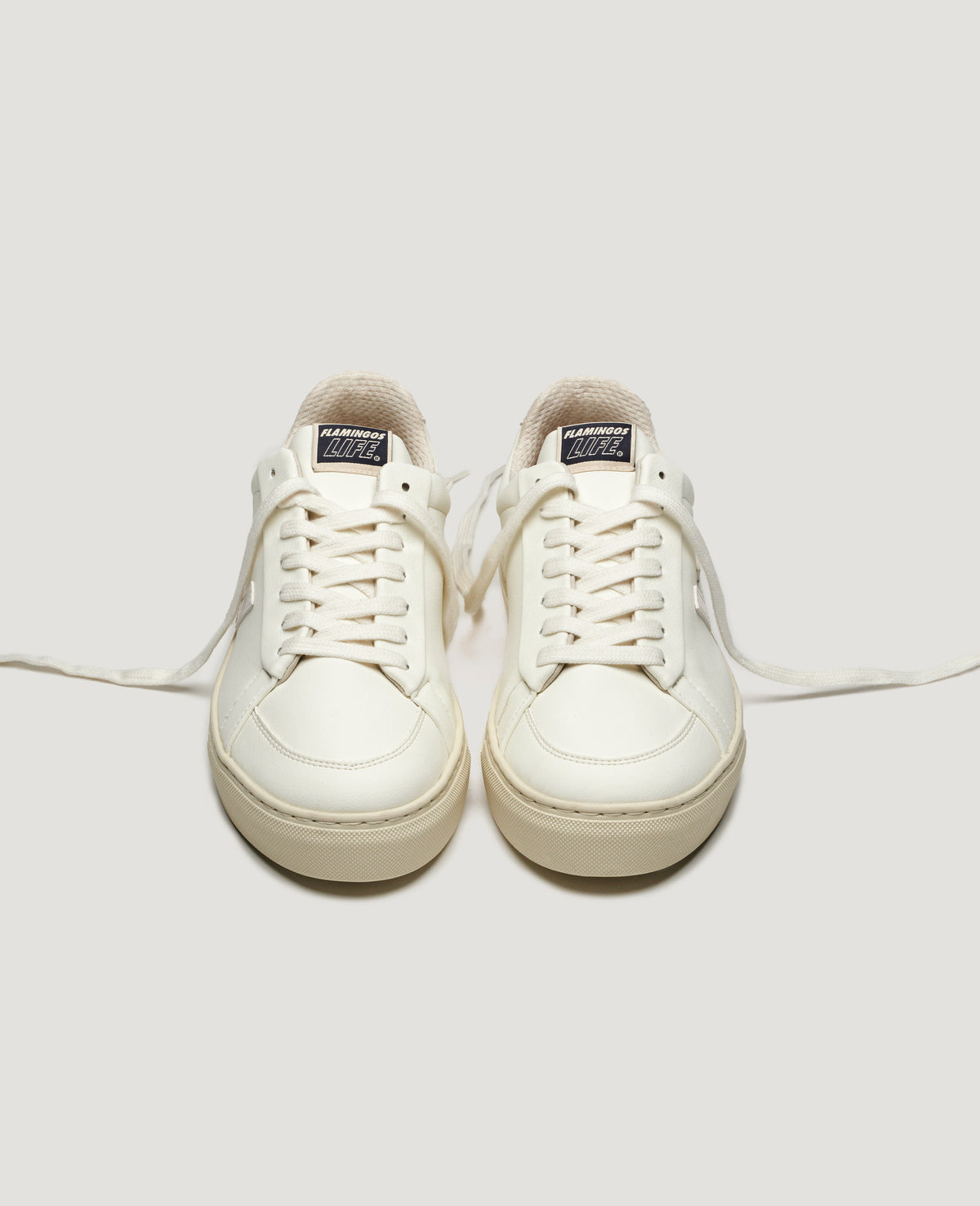 Baskets vegan en recyclé - classic 70s all white grey