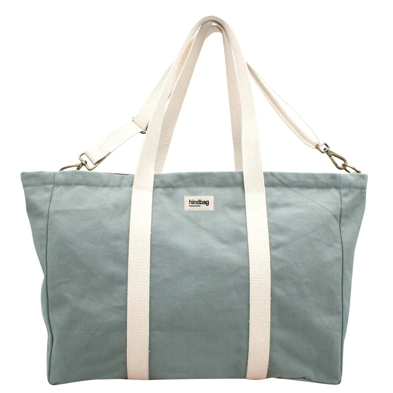 Sac de voyage en coton bio | Sauge "jean sauge"