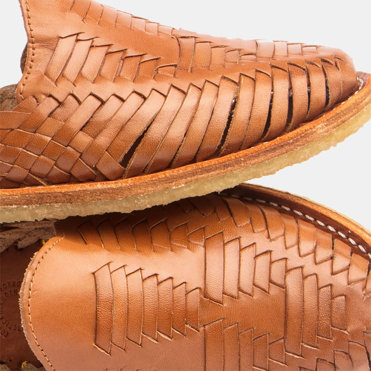 Chaussures cognac en cuir tannage végétal - Mara