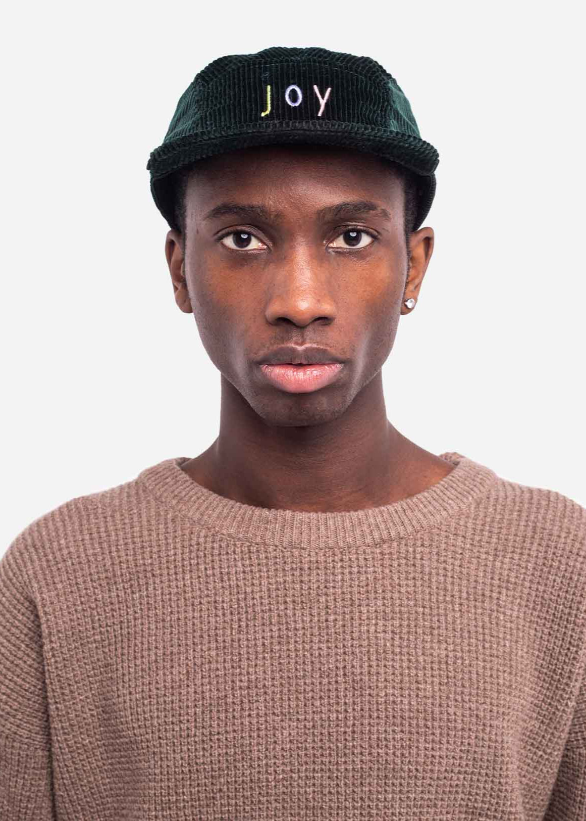 Casquette en coton biologique | noir "casquette five pannel joy - joy"