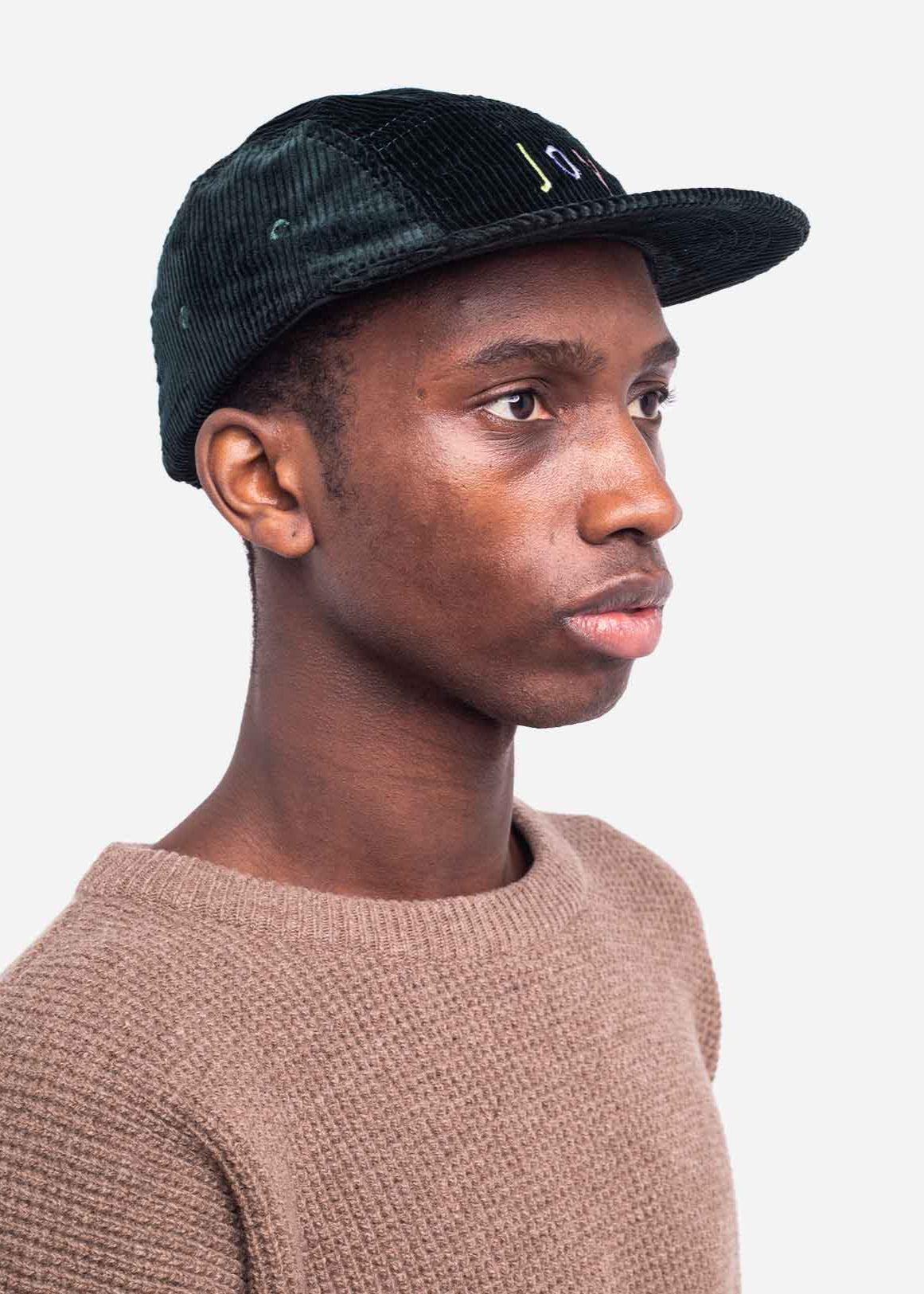Casquette en coton biologique | noir "casquette five pannel joy - joy"