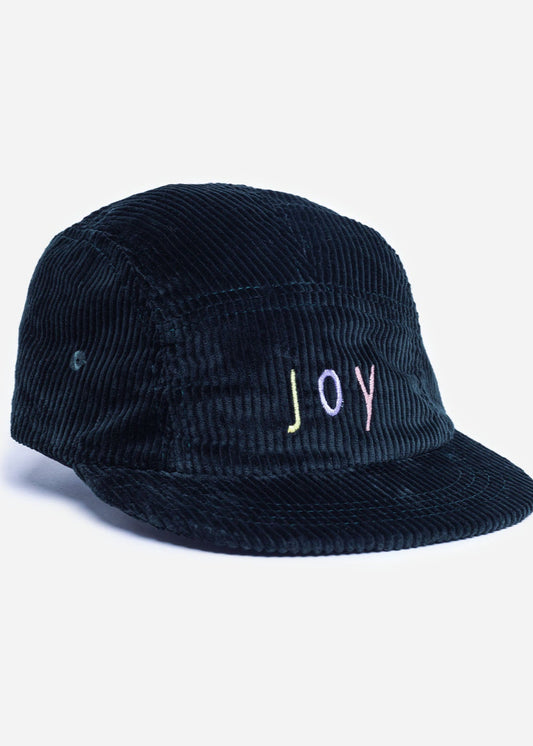 Casquette en coton biologique | noir "casquette five pannel joy - joy"