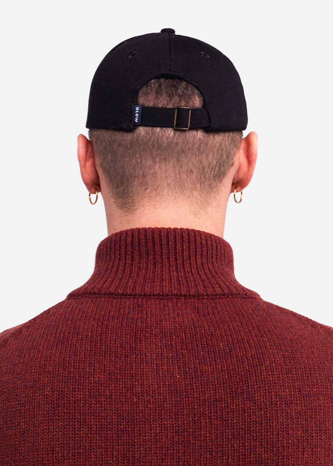 Casquette en coton biologique | noir "casquette six pannel flowering - flowering"