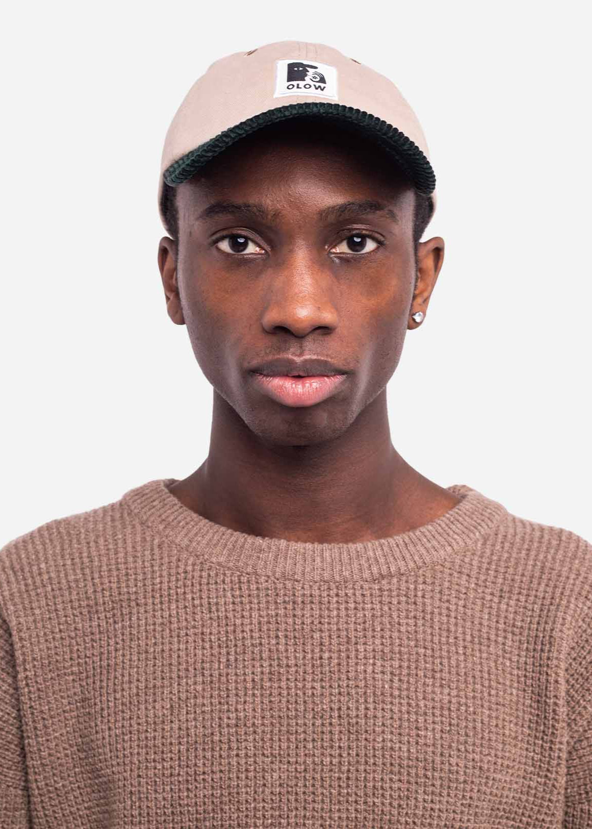 Casquette en coton biologique | beige et vert "casquette six pannel stanton vert - green"