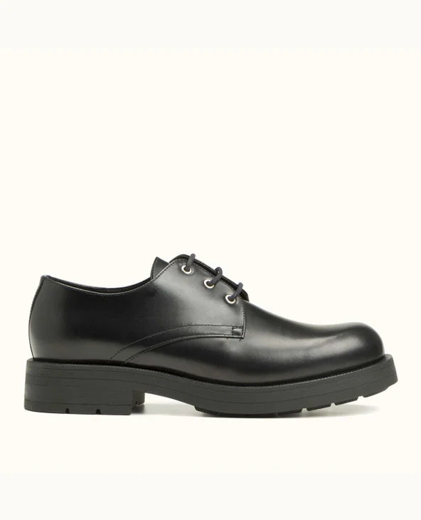 Chaussure made in france en cuir certifié | noir "chemin b2 noir"