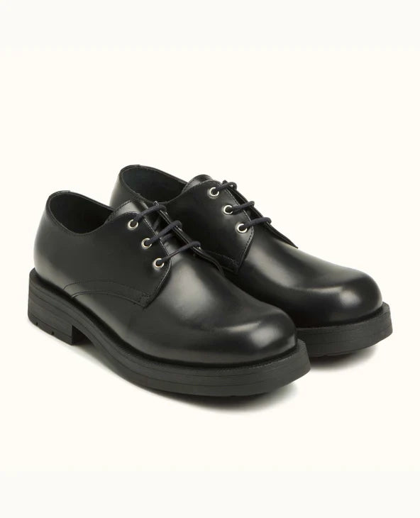 Chaussure made in france en cuir certifié | noir "chemin b2 noir"