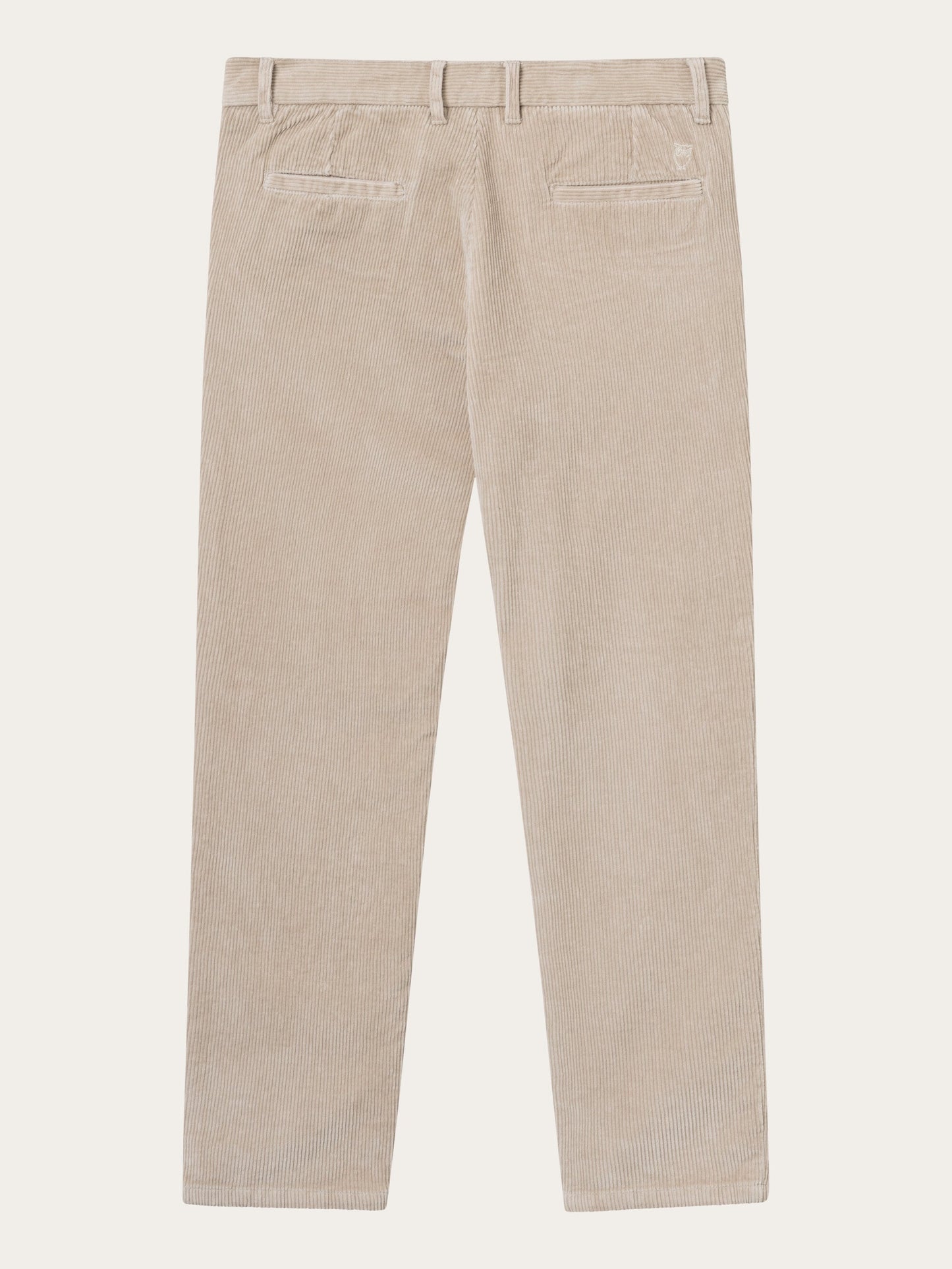 Chino droit velours en coton bio | beige "chuck regular 8-wales corduroy chino pants light feather gray"