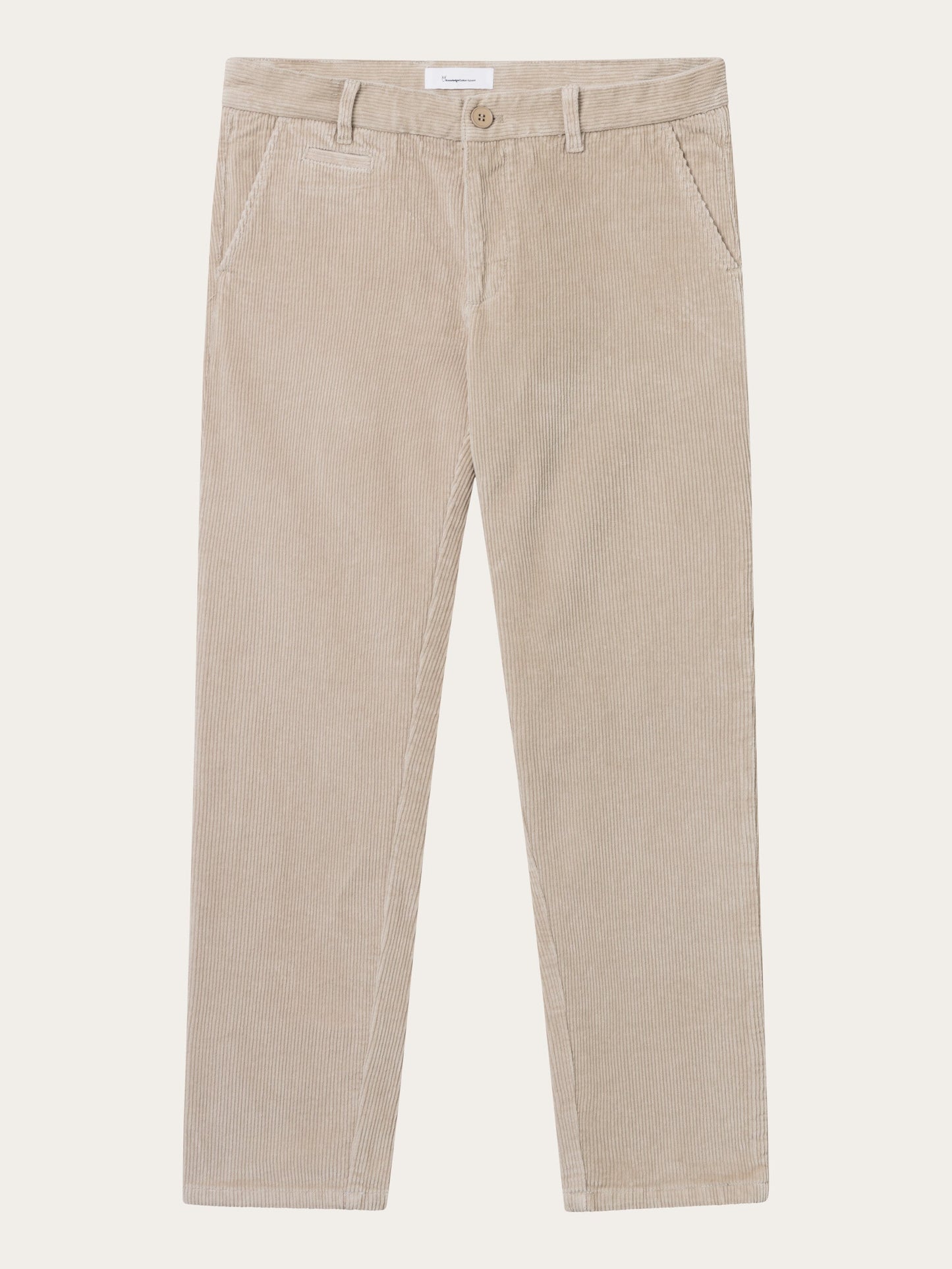 Chino droit velours en coton bio | beige "chuck regular 8-wales corduroy chino pants light feather gray"
