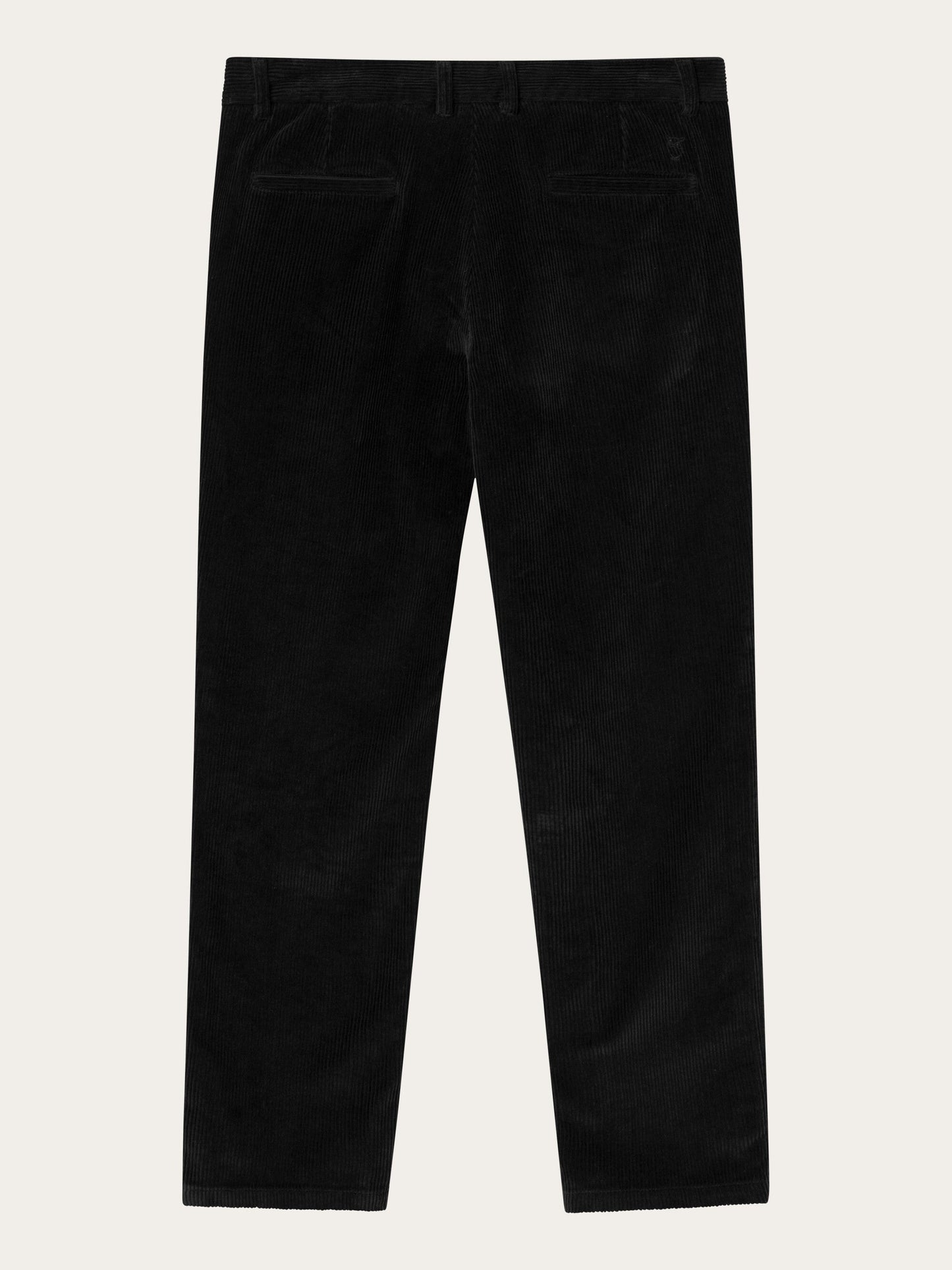 Pantalon droit en velours de coton bio | noir "chuck regular 8 wales corduroy chino pants black jet"