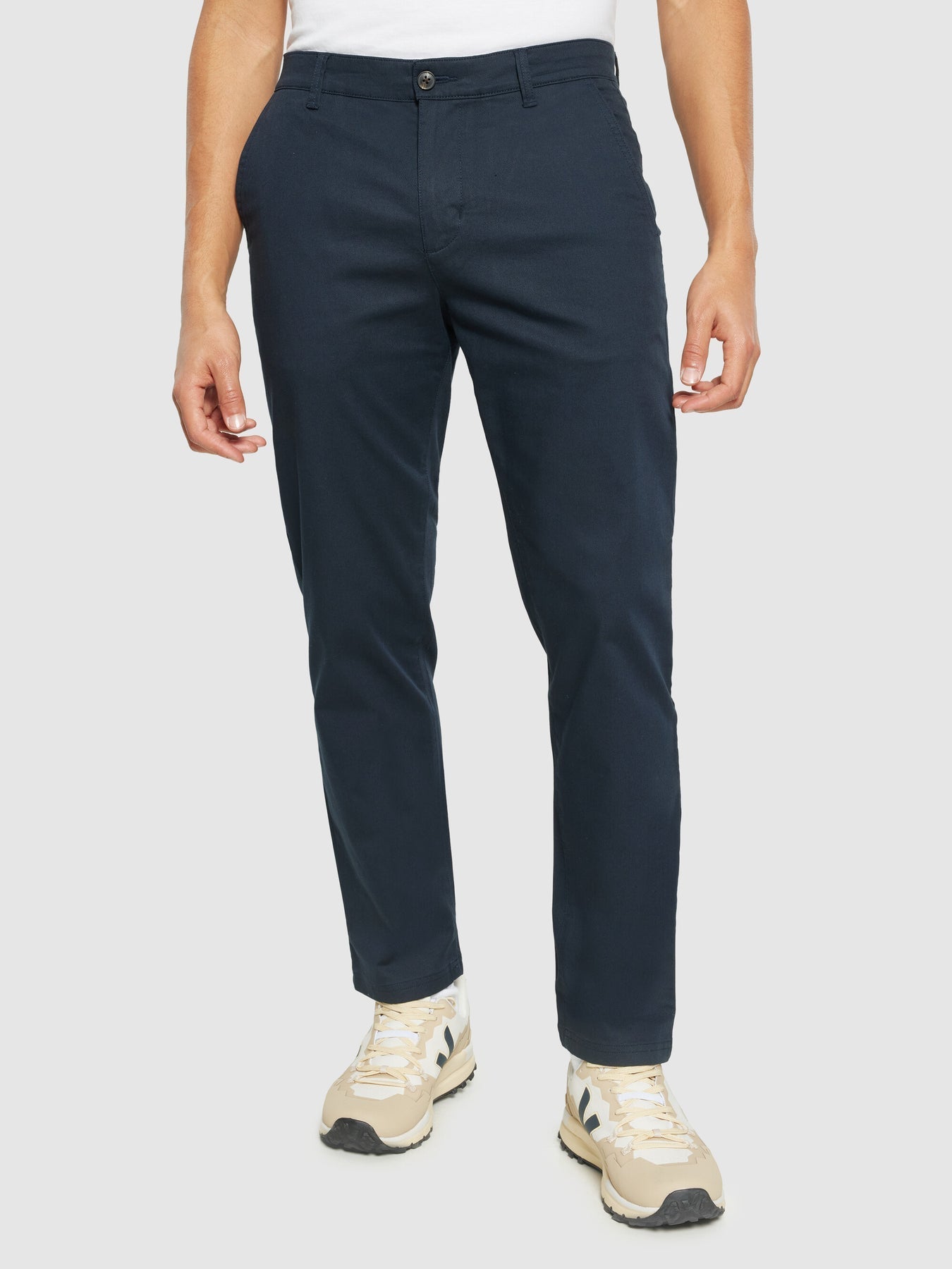 Pantalon droit en coton bio | Marine "chuck regular canvas total eclipse"