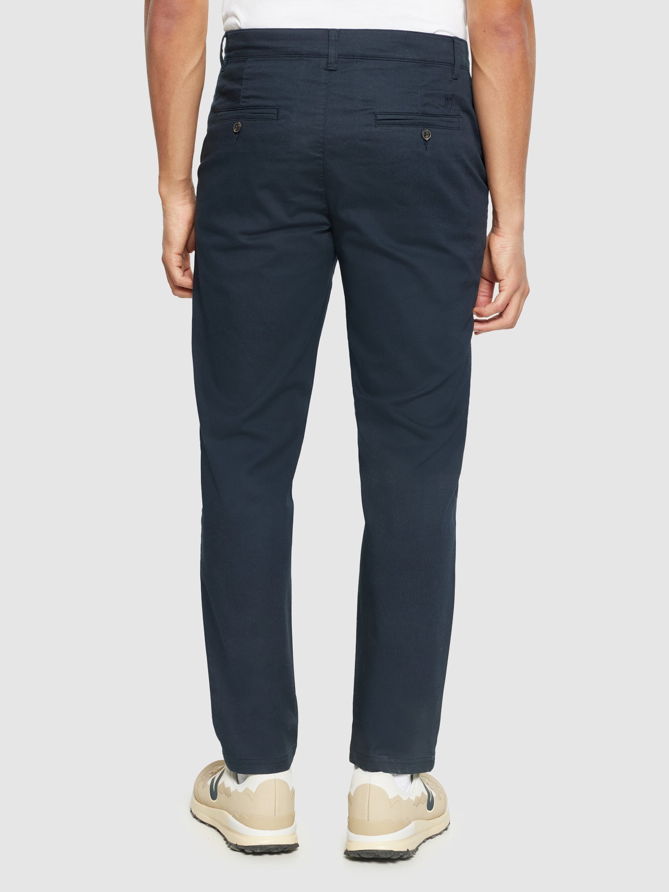 Pantalon droit en coton bio | Marine "chuck regular canvas total eclipse"
