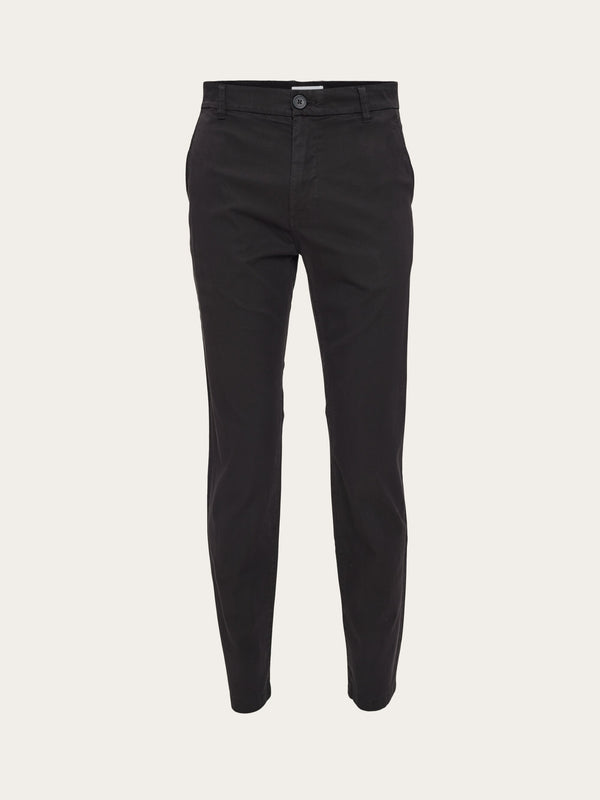 Chino noir en coton bio - chuck black jet